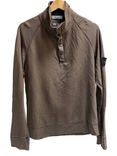 STONE ISLAND/09AW/Stretch Cotton Pullover/L/Cotton/Brown/51156835