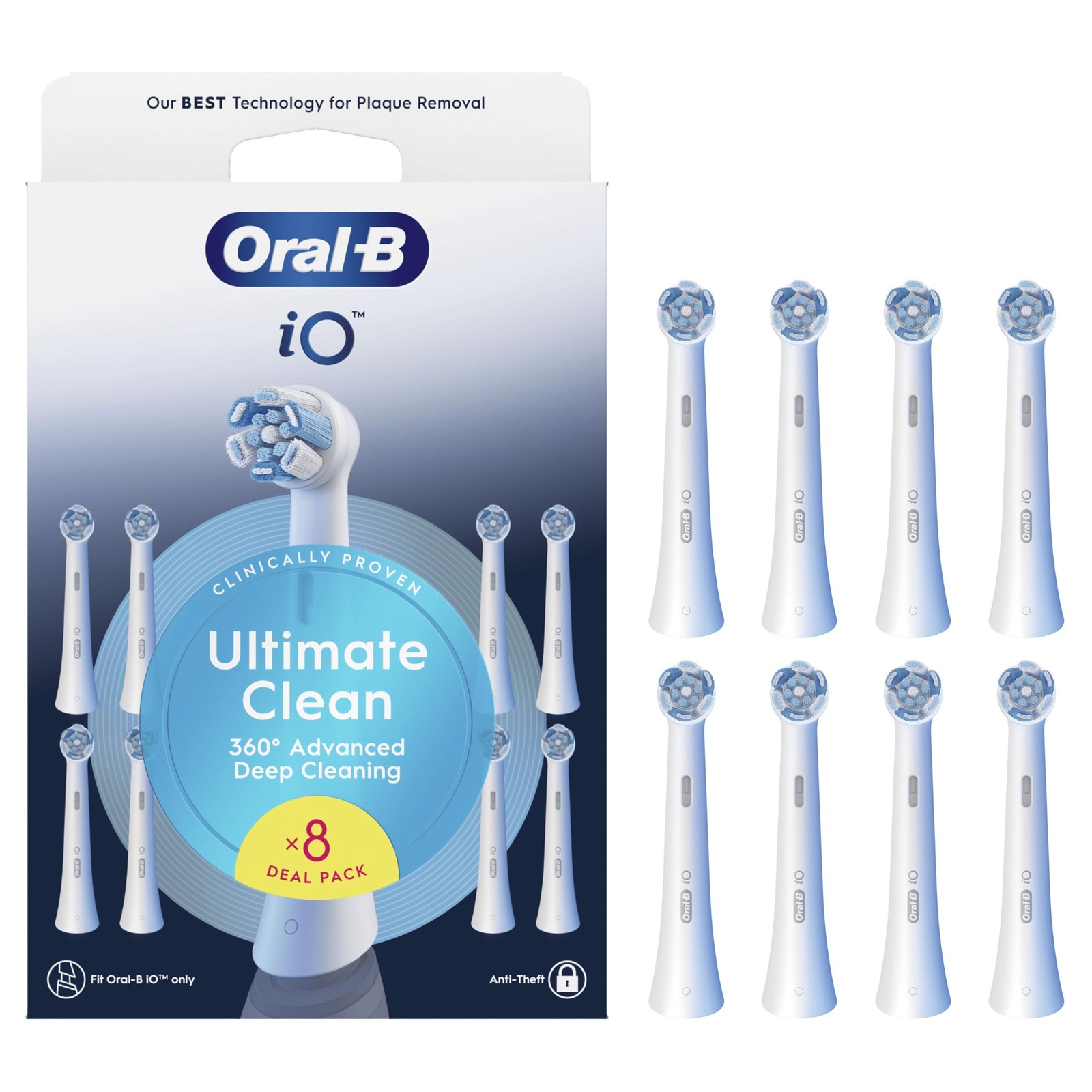 Ricambi Oral-B iO Ultimate Clean White: Performance e Precisione 100% Originali