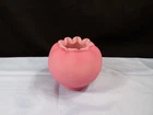 Fenton Pink Satin Glass Rose Bowl Vase