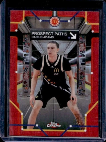 2025 Topps Chrome McDonald's All American Basketball Red Refractor Darius Adams #PP-2