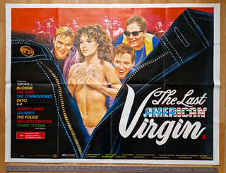 The Last American Virgin 1982 UK Quad Poster Sexploitation Film Diane Franklin