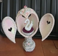 Hand Cut Real Egg Shell & Decorated By Joanne Teasdale New Tagged