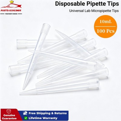 10mL Pipette Tips Microchemical Disposable Liquid Pipettor Tips New -Pack of 100