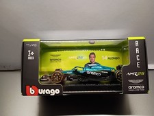 Burago Aston Martin AMR25 Fernando Alonso #14 With Case 1:43 Scale New Must See!