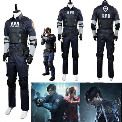 Resident Evil 2 Remake Biohazard Re:2 Leon Scott Kennedy Police Cosplay Costume