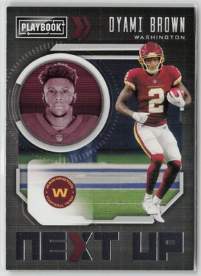 Dyami Brown RC 2021 Panini Playbook Next Up Washington Football Team #NXT-DBR