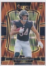 2025 Panini Select Colston Loveland Bears Rookie  Shock Prizm #852 /899