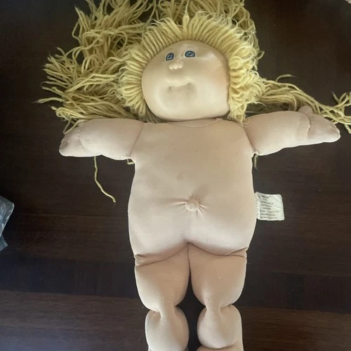Vintage Coleco 1978-1982 Cabbage Patch Kids Doll Blue Eyes Made In Hong Kong