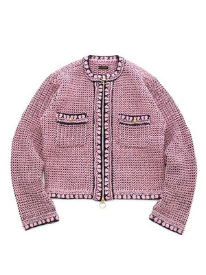 ASK availability First) Kapital 5G Knit Zip Cabaret Cardigan new