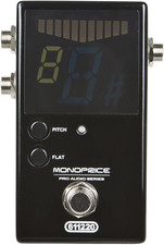 Chromatic Pedal Tuner - Black, Normal  True-Bypass Outputs, Easy to Tune Your B