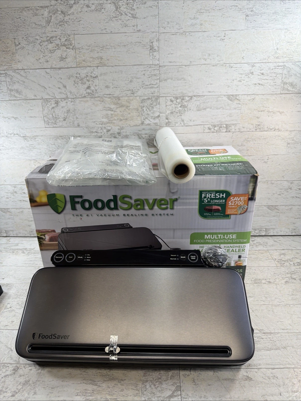 FoodSaver VS3170 Food Vacuum Sealer - Black
