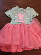 Peppa Pig Size 2T Blue And Pink Dress