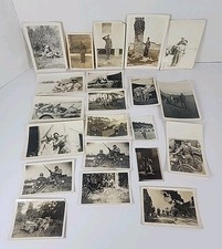 Vintage Military Black  White Photographs- Men, Vehicles, Tanks, Camps And More