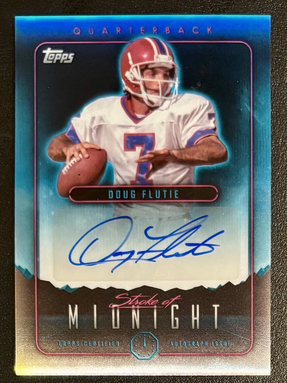 2024 Topps Midnight - Doug Flutie Auto, Stroke of Midnight #SMA-DF   BILLS