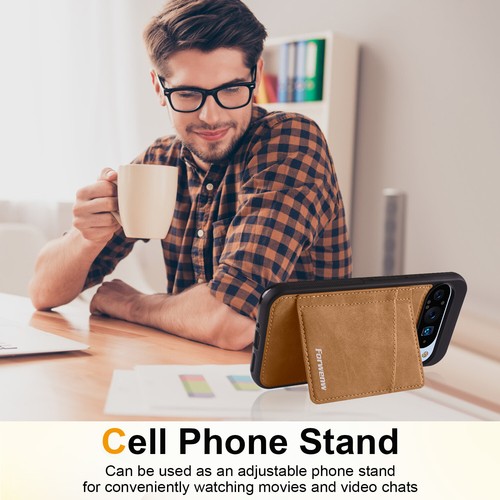 Für Google Pixel 9a/9 Pro XL/8/8A Magnet Leder Kartenfach Hülle Ständer Cover - Bild 8 von 45