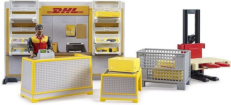 Bruder 62251 Centro Spedizioni DHL con Accessori