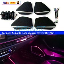64 Colors For Audi A4 B9 Ambient Light Door Midrange Speaker Covers Lamp 17-23