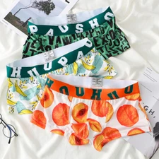 Men's Shorts Panties Ice Silk Underwear Homewear Underpants Boxers Breathable