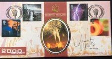 TIM  VINCENT, TV, Blue Peter Presenter, Actor Signed 1.2.2000 Fire and Light FDC