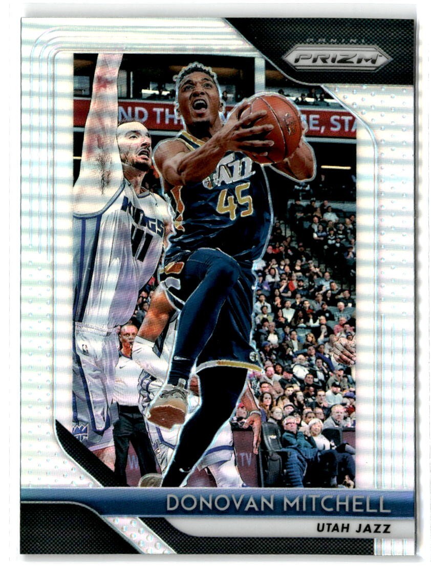 Donovan Mitchell 2018-19 Panini Prizm #143 SILVER PRIZMS Utah Jazz 2nd Year