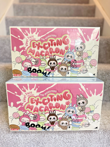 9 x POP MART Labubu The Monsters Exciting Macaron Vinyl Face Blind Box Set