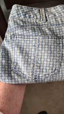 Free People  Skinny Checked Jeans Size 29