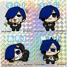 PERSONA 3 RELOAD BUKUBU Hero Yuki Makoto Set of 4 hologram sticker N/F/S