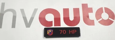 Original Emblem Schild Motorhaube Autobianchi A112 Abarth 70 HP Badge NEU NOS - Bild 1 von 3