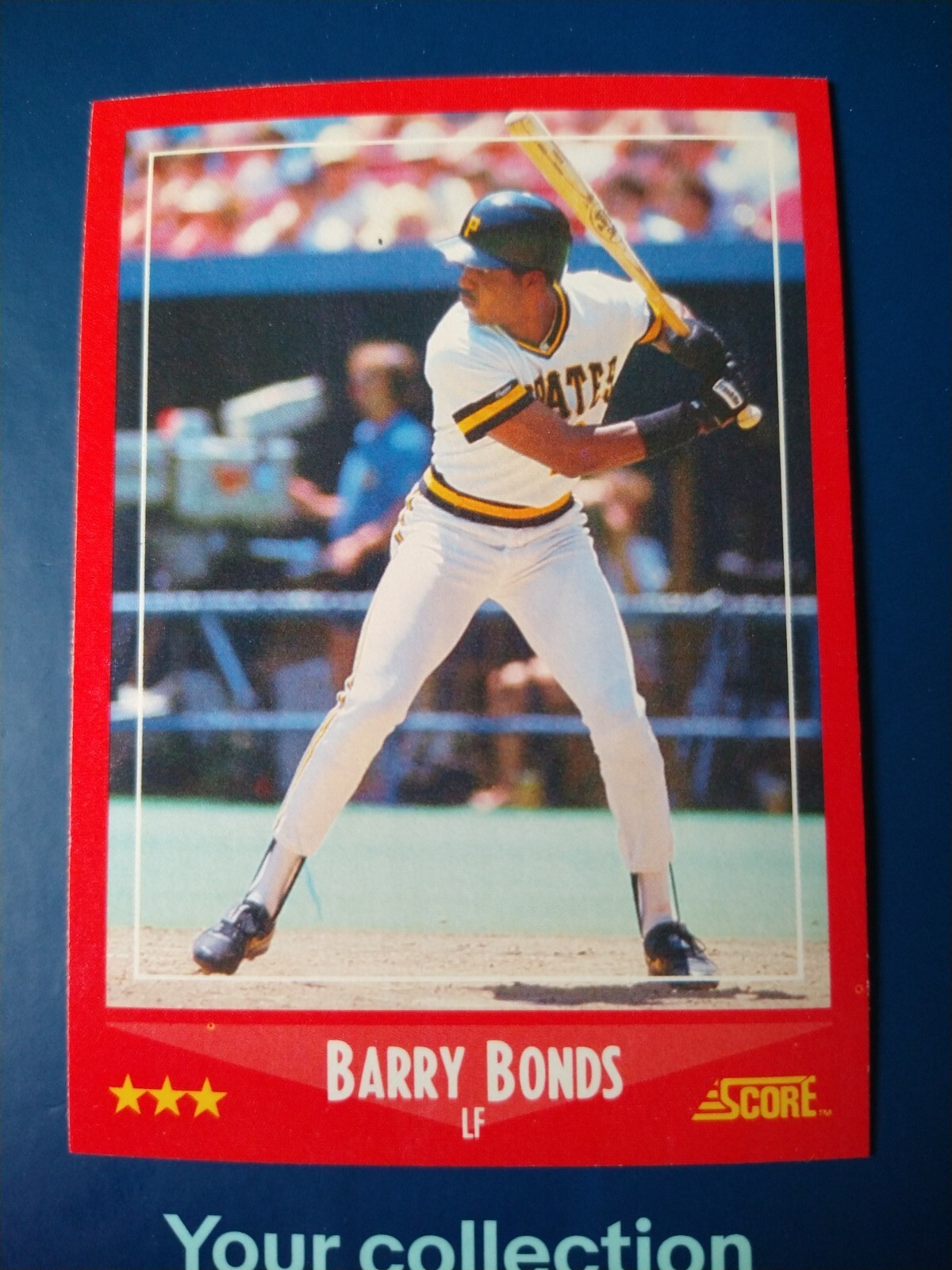 1988 Score Baseball Barry Bonds #265 Pittsburgh Pirates