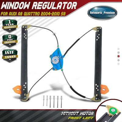 Front Left Driver Power Window Regulator for Audi A8 Quattro 2004-2010 S8 07-09