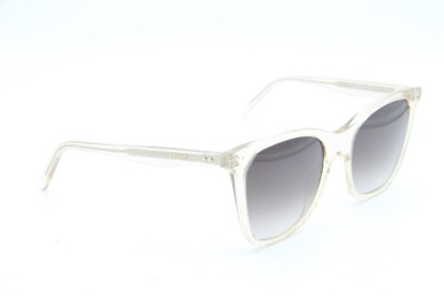 NEW CELINE CL 40134I 73K BEIGE CLEAR BROWN AUTHENTIC SUNGLASSES 55