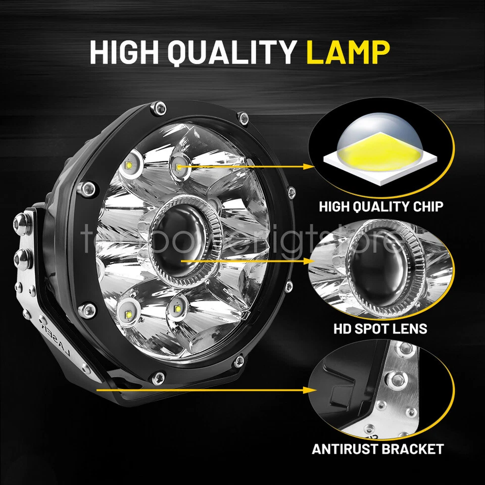 5 inch Laser Led Work Light Bar Spotlight Offroad Driving Boat SUV  4x4 Truck - Imagem 3 de 4