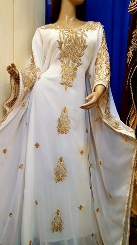 NEW MOROCCAN DUBAI KAFTANS ABAYA DRESS VERY FANCY LONG GOWN MS 151 - Picture 2 of 6