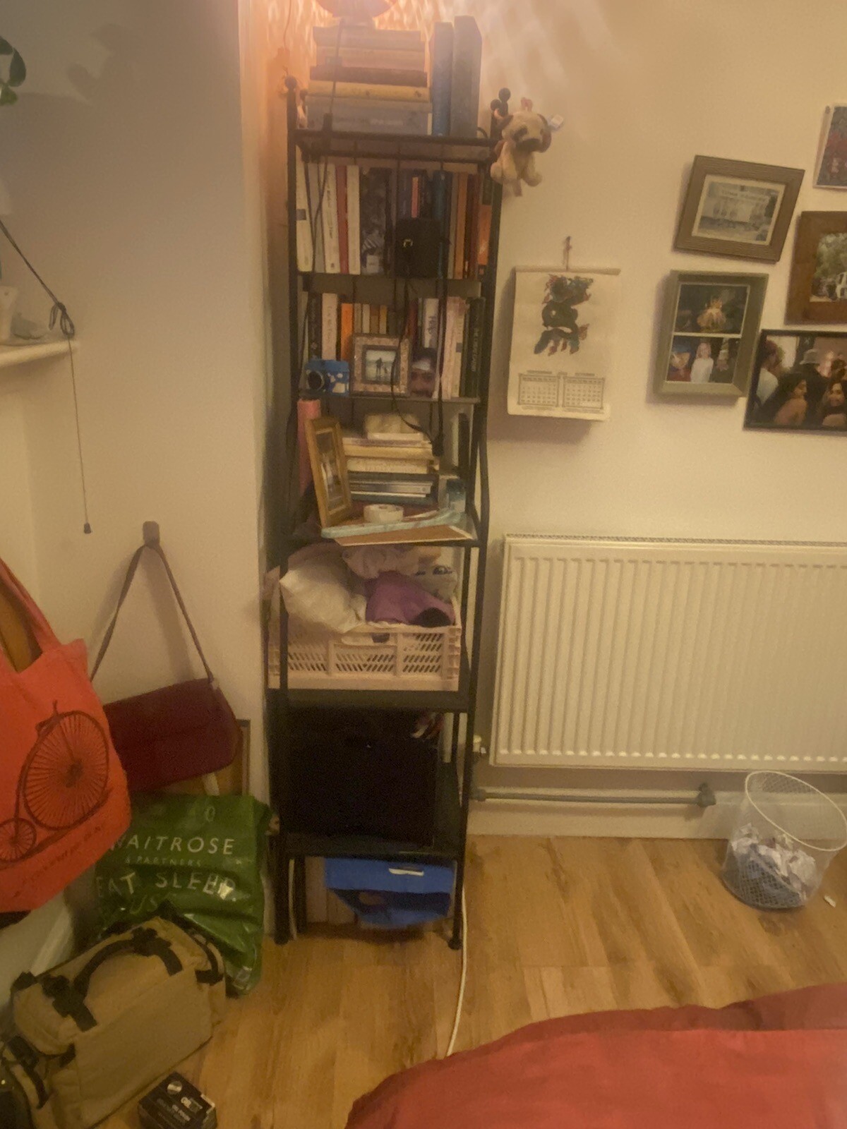 IKEA RONNSKAR BLACK METAL GLASS SHELF UNIT eBay