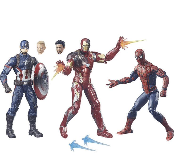 ⑧　MARVEL  SPIDER MAN AND CAPTAIN AMERICA Marvel Legends Exclusives Spider Man, Captain America, Iron