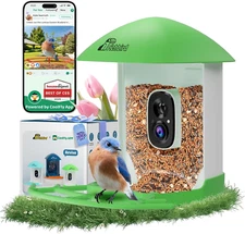 Smart Bird Feeder with Camera, Birdwatching Camera with Lifetime Free AI Identif