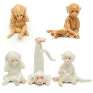plastic monkey figurines