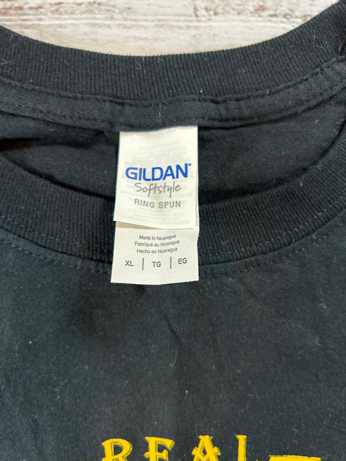 Real Rum Chata Logo T Shirt Gildan Soft style Size XL… Gem