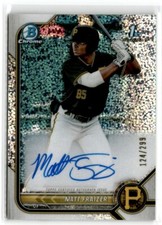 2022 Bowman Chrome Autographs Speckle Refractor Matt Fraizer 124/299 #CPA-MF