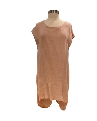 Meo Meli Linen Pink  Tunic Top 