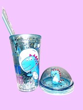 Christmas offer- Blue Dinosaur Bottle / Sipper (ideal for hot and cold drinks)