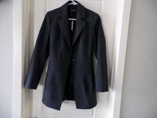 Nwt Latest Whistles Mia Elongated Waist Black Blazer, Sz 4, Retail $499