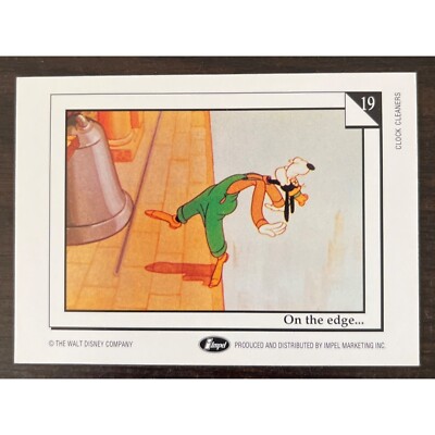 1991 Impel Walt Disney #19 Trading Cards Clock Cleaners On The Edge . . .