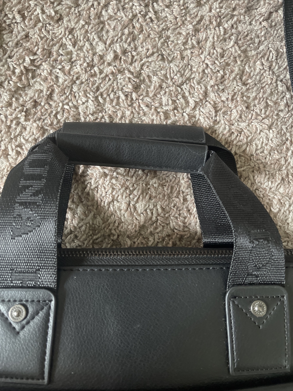 Polo Vicuña Black Leather Bag With Straps Gem