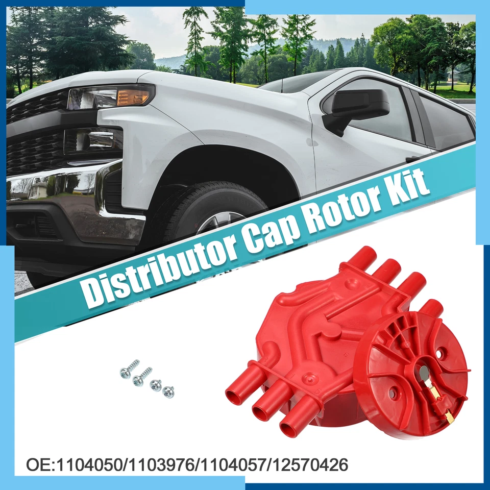 Pack (1) Ignition Distributor Cap and Rotor for GMC Sierra 1500 4.3L 1999-2007 - Image 2 of 4