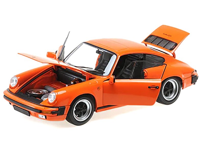 1983 PORSCHE 911 CARRERA COUPE 3.2 ORANGE 1/18 DIECAST BY 1983 PORSCHE 911 CARRERA COUPE 3.2 ORANGE 1/18 DIECAST BY