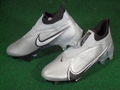 Nike Vapor Edge Elite 360 Flyknit Football Cleats Silver Black Nike | Nike Vapor Edge Elite 360 Flyknit Mens Football Cleat  main image 3