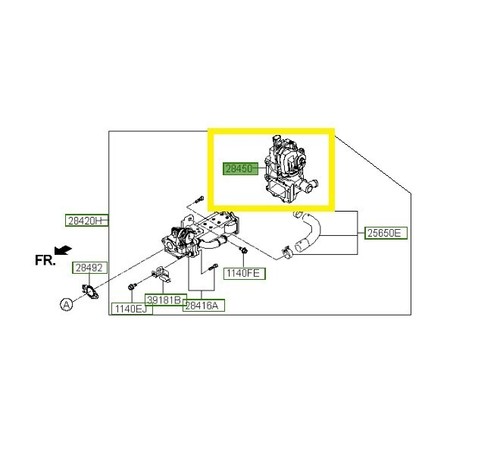 Hyundai EGR Valve Tucson I40 I20 IX20 CRDI 284102A600 - Picture 8 of 9