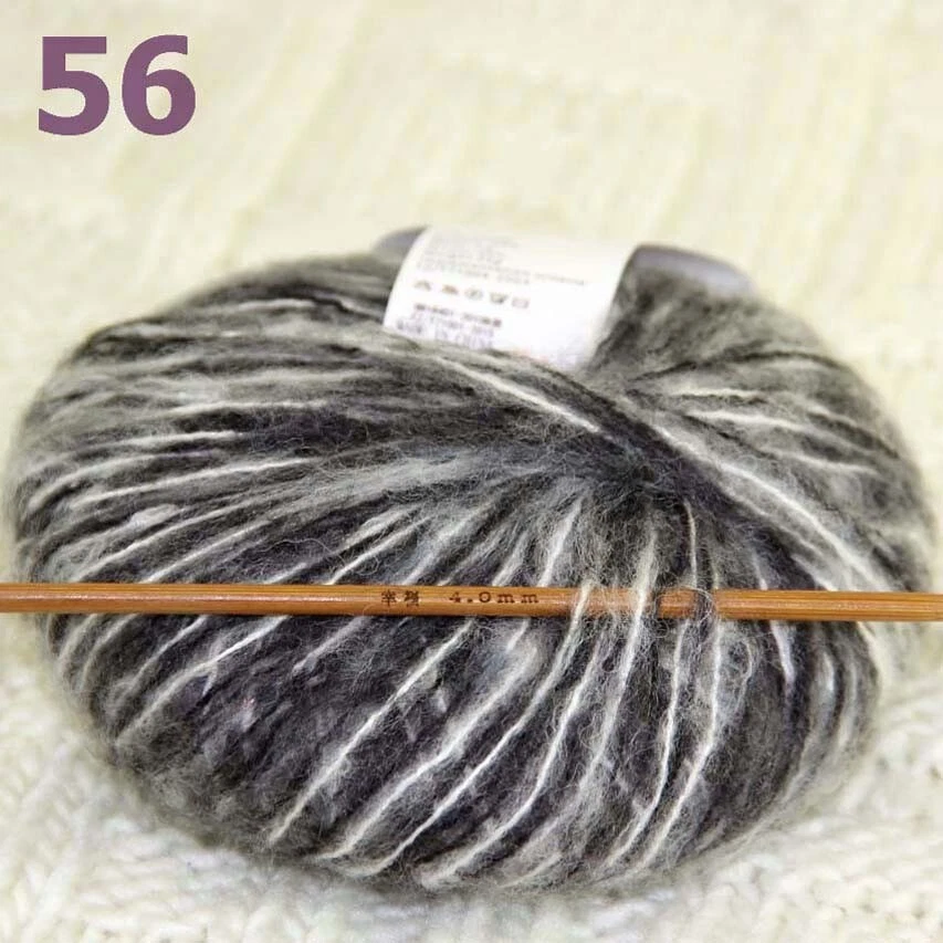 Venta Nuevo 8 BolasX25g Cálido Mohair Suéter Envolvente Mantón Tejido a Mano Hilo de Ganchillo 56 Foto 3 de 4