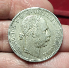 #72-2 ~ AUTRICHE 1 Florin François-Joseph Ier tête laurée 1879 Vienne - Qualité